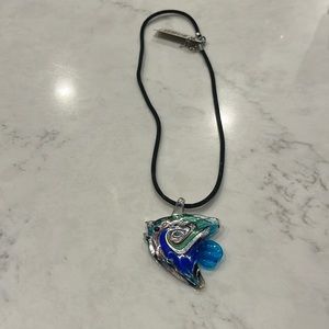Handmade Calypso glass art neckless
